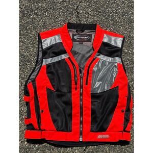 Olympia Motosports Nova 2 Hi-Viz Vest Size XL/XXL Orange neon high visibility